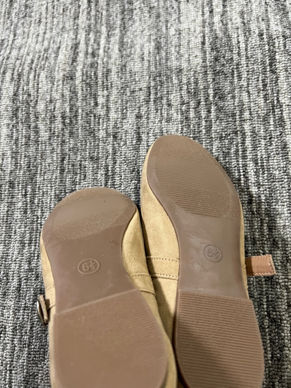 a new day Tan Suede Mary Jane Flats with Buckle Strap Various Sizes - Picture 9 of 10